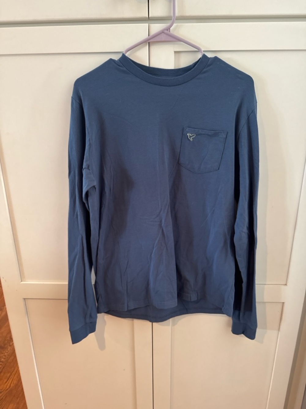 Men's Birddogs Long Sleeve Pocket Tee - Slate Blue